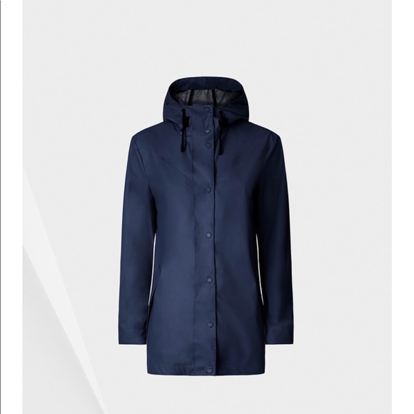 hunter rubberized rain jacket